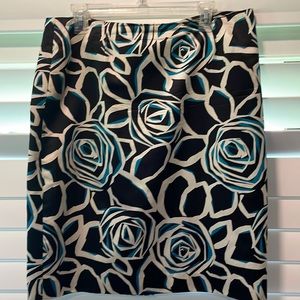 Jones New York Silk Pencil Skirt